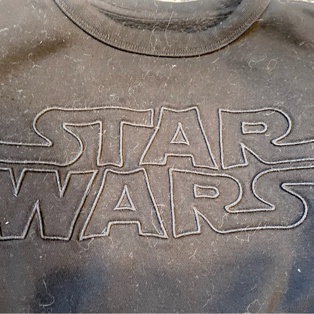 GAP Size L (10) Star Wars Kids Black Sweatshirt